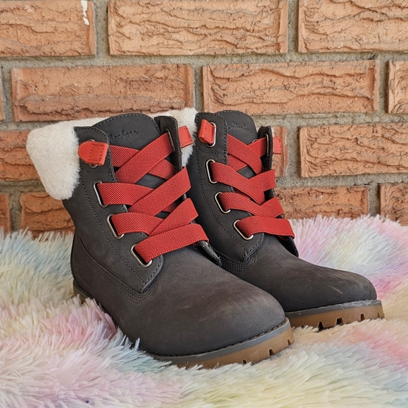 Skechers Womens Cypress-Big Plans Gored Laced Hiker Boots-Charcol Size 8.5 - Picture 7 of 11